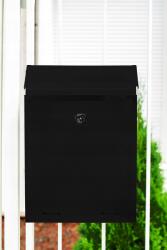 TabPrint Postaláda Fekete Matt Szerelés Kerítés Fal Modern (Skrzynka na Listy York Czarny)