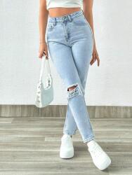 Shein HC31204 Shein Petite Farmer Nadrág Kopásálló Cső Magas Állapot (49) M