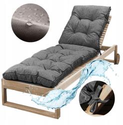 Blomster Kerti napozóágy párna Vízálló Steppelt fotel Blomster Ajándék (PODUSZKA PIKOWANA NA LEŻAK CIEMNY SZARY)