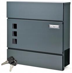 TabPrint Nagy Méretű, Modern Acél Levélszekrény Újságtartóval, Erősített Kivitel (SKRZYNKA POCZTOWA NA LISTY GAZETNIK)