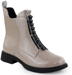 S. Barski Lakkozott bőr bakancs bézs S. Barski Premium Collection MR52-108 37 (MR52-108 Beige)