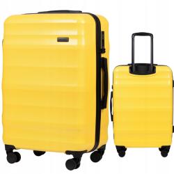 Wings Bőrönd sárga színű Wings közepes polikarbonát 4 kerék Tsa kódzár (PC17268-M-YELLOW)
