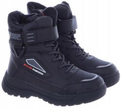 Linshi Fekete Tornacipő Téli Fiú Gumis 32-es (a4231)