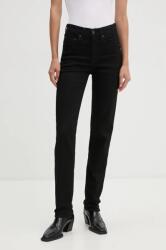 Levi's farmer 724 HIGH RISE STRAIGHT - fekete 28/32