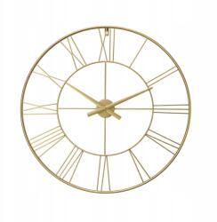 EDAXO Aranyszínű Fém Falióra Ø 70 Cm-es Kvarc Szerkezet Római Számok (E13001G)
