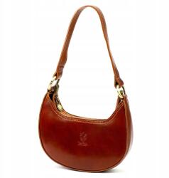 Florence Bőr postás táska Divatos női válltáska Félhold Florence (greg-55154)