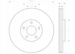 Hella Féktárcsa 2DB Hella 8DD355116-761
