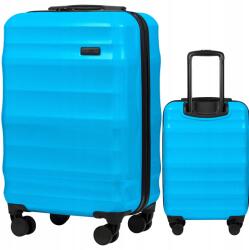 Wings Kabinos utazó bőrönd polikarbonát Wings csomagtartó Kézi Tsa kemény zár (PC17268-S-BLUE)