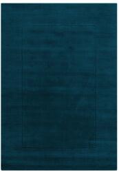 Flair Rugs Sötétkék kézi szövésű gyapjú szőnyeg 160x230 cm Textured Wool Border - Flair Rugs