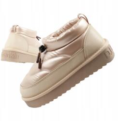  Női téli hótaposó cipő D. Franklin méret40 divatos bélelt bokacsizma (DFSH370016-BEIG)