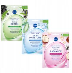 Nivea Skin maszk szett Radiance & Moisture & Detox szérummal