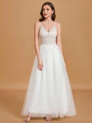 Shein HC21202 Shein Flitteres Csipkés Esküvői Ruha (49) 42 (sz2311185413448586)