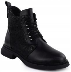 S. Barski D&a S. Barski Premium Collection 52-612 36 bélelt női bőr bakancs (CR52-612 BLACK)