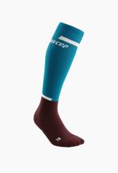CEP Șosete de compresie CEP The Run Tall Socks 4.0 - albastru-claret, v - masculin (WP309PETROL/DARKRED) (WP309PETROL/DARKRED)
