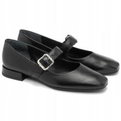 Ryłko Női balerinacipő Ryłko csattal A1NM4_T_ _T74F fekete Bőr MÉRET. 36 (5905032673725)