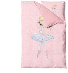 Takoy Prémium pamut szatén ágyneműhuzat rózsaszín balerinák