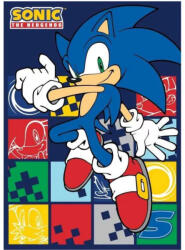 Sega Sonic a sündisznó Blue Blur polár takaró, pléd 100x140 cm Nr6