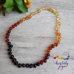 Kristály Jóga Shop Borostyán sötétedő bébi lánc