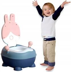  Csúszásgátló bili gyerekeknek Rózsaszín nyuszi cserélhető Wc betét (ElizkaToys_toaleta)