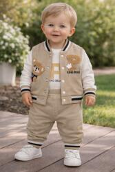 Baby 3részes babaruha szett- Maci, bézs Méret: 68-74