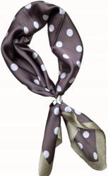 DEMUR Sál Női Kendő kendő gavros kendő szögletes pöttyös barna (apaszki chusty chustki szale damskie wiosenne)