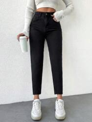 Shein LC77205 Shein Petite Mom Jeans Nadrág Magas Derékkal (49) M