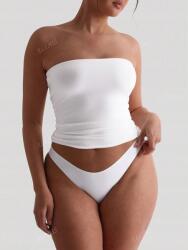 Shein LC42314 Shein Rugalmas Fehér Felső Cső Nyitott Vállak (49) S