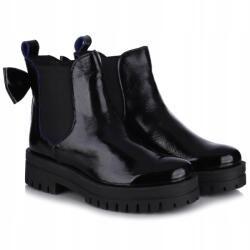  Női bakancs Aspena 2B-79030 fekete lakk Bőr MÉRET39 (2B-79030 BLACK BLUE)