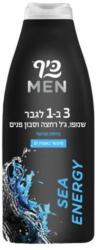 Keff Șampon & Gel de Duș pentru Față și Corp, Keff Men 3 în 1 Sea Energy 500ml