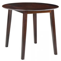 vidaXL Masă de bucătărie extensibilă, rotund, MDF, maro (245367) - izocor