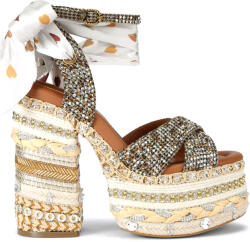 Kurt Geiger Sandale Chelsea Scarf Platform 4352443609 43-beige comb (4352443609 43-beige comb)