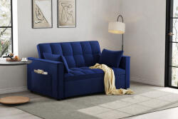  Canapea extensibila 2 locuri 140x77x90 cm Tapitata Stofa Gri Model One (cod: 25085) (C3271) Canapea