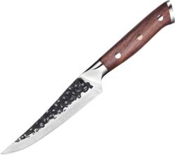 HARAHU Cuțit de bucătărie damasc TE-37520 - Steak / Maro KP37520