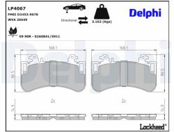 DELPHI set placute frana, frana disc DELPHI LP4067 (LP4067)