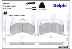 DELPHI set placute frana, frana disc DELPHI LP4071 (LP4071)