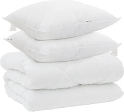 vidaXL Téli takaró párnával 3 pcs Fehér Mikroszál 3377830 (3377830)