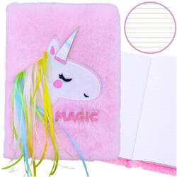 Lean Plüss jegyzetfüzet borostyán motívummal, LEAN, pasztell színű, színes díszítésekkel, A5, 80 lap (21028)