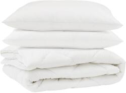 vidaXL Paplan párnával 3 pcs Fehér Mikroszálas 3377502 (3377502)