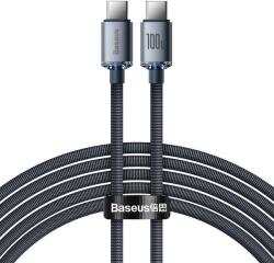 Baseus Cablu de date Baseus Crystal Shine, USB Type-C la USB Type-C, 100W, 2m, Negru