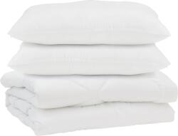 vidaXL Paplan párnával 3 pcs Fehér Mikroszálas 3377421 (3377421)