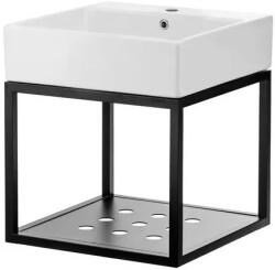 Deante Alsó szekrény, Deante Temisto fali fürdőszobai konzol, mosdóval 60x50 cm CDTW6U6S - mozaikkeramia