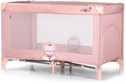 Chipolino Capri fix utazóágy - Cat pink - pepita
