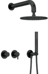 Deante Falba süllyesztett csaptelep, Deante Silia zuhanyszett fejzuhannyal, fekete NQS_N0YK - mozaikkeramia