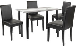  Karin 4+1 étkező garnitúra fekete-fekete