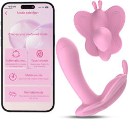 SuperLove Butterfly Panty Vibrator with App Pink Vibrator