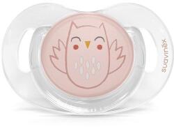Suavinex Bonhomia SX Pro, fiziológiai, 0-6 hónapos kor között, bagoly, rózsaszínű (8426420079648) (8426420079648)