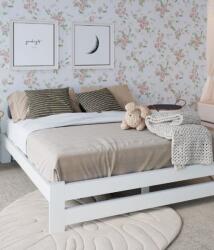  Fehér fa ágy - 120x200 Arizona