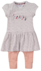 DIRKJE 2 részes szett 80 Grey Melange+Dusty Pink