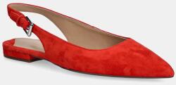 Lauren Ralph Lauren velúr balerina Londyn Slbck - piros Női 37.5