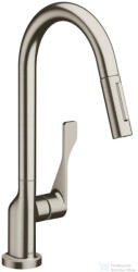 Hansgrohe AXOR CITTERIO Ecosmart kihúzható fejes mosogató csaptelep 250 2 jet, rozsdamentes acél hatású 39832800 (39832800)